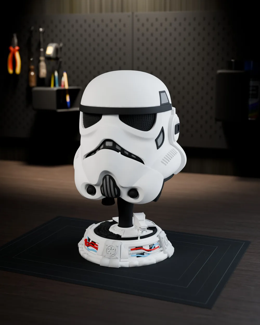 Stormtrooper Helmet with Display Stand