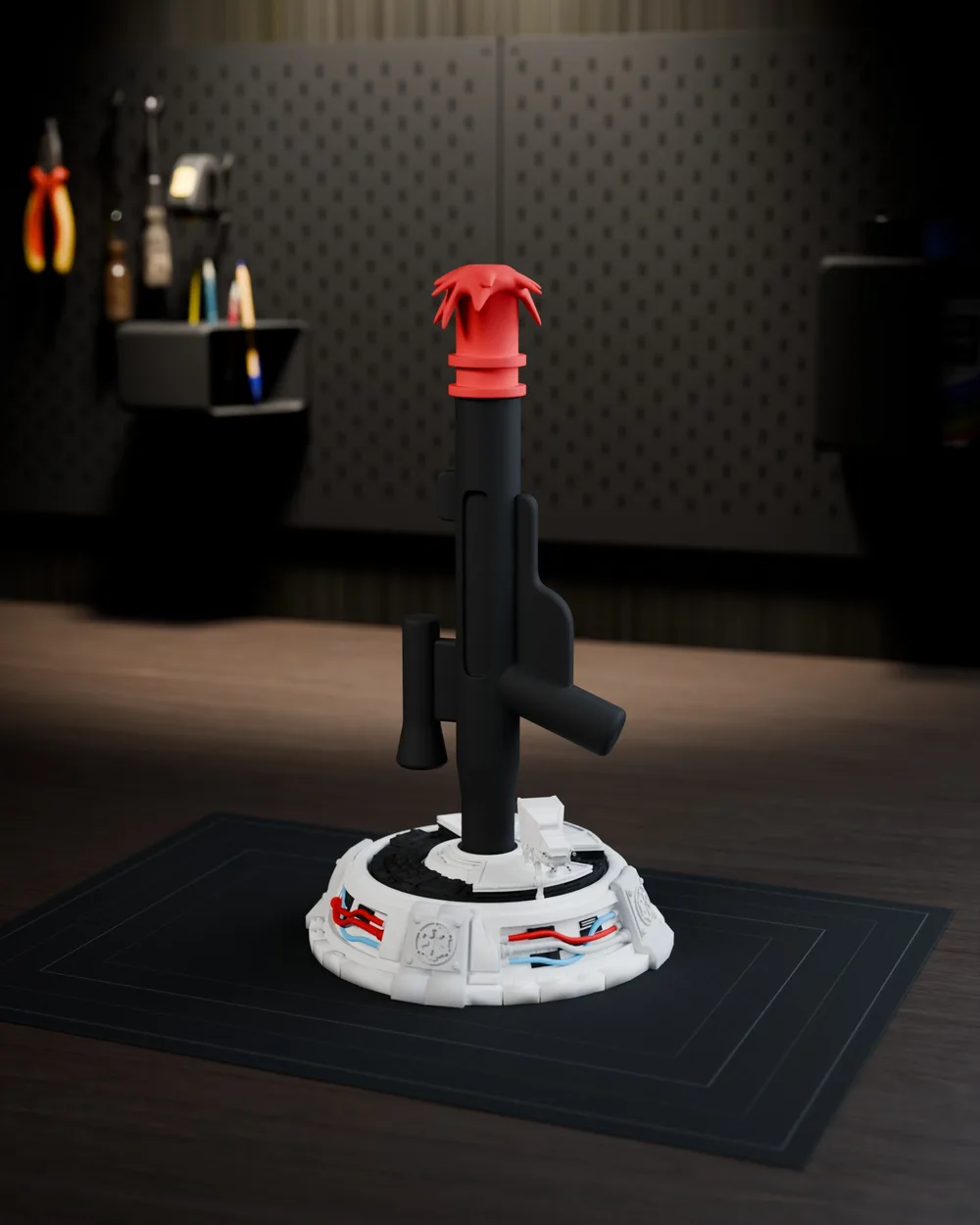 Stormtrooper Helmet with Display Stand — Stand only · Front