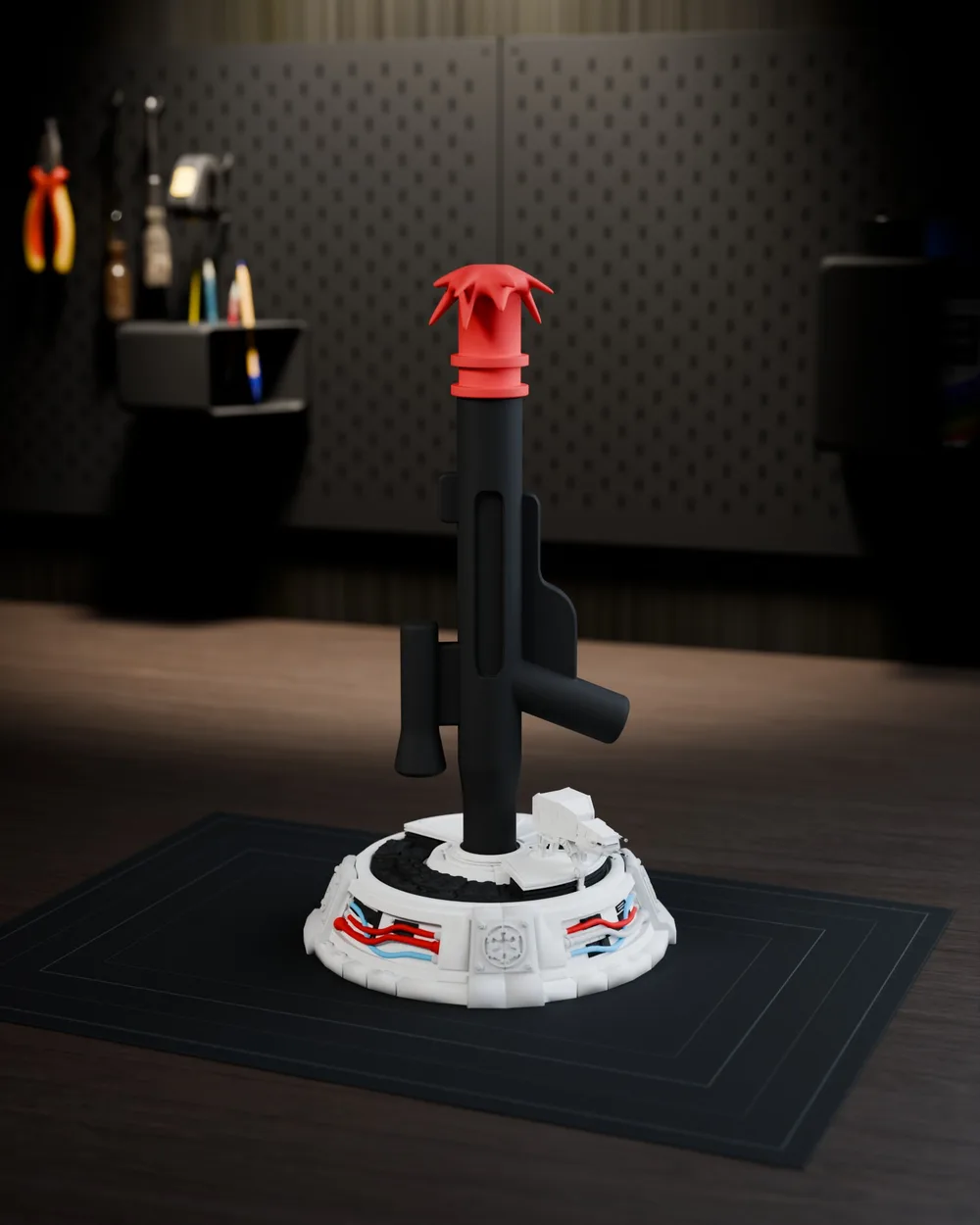Stormtrooper Helmet with Display Stand — Stand only · Right 22.5°