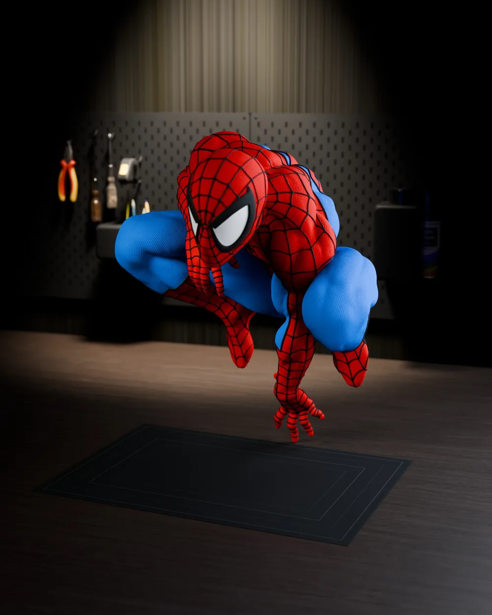 Webslinger Large Format Standalone Figure — Left 22.5°