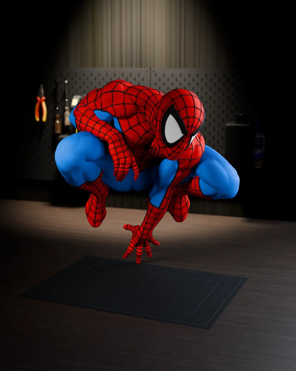 Webslinger Large Format Standalone Figure — Right 22.5°